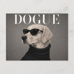 Luxury Golden Retriever Dog Portrait Postcard