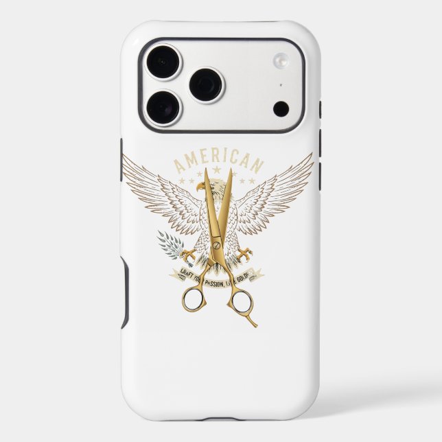Luxury Golden Scissors Eagle - iPhone 17 Pro max (Back)
