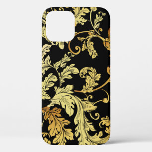Luxury golden seamless pattern. Floral backgroundp iPhone 12 Case
