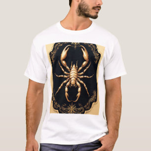 Luxury Golden Spider Artwork T-Shirt