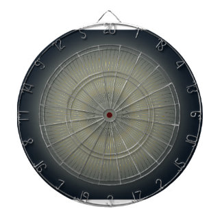 Luxury Golden Spiral Modern Navy Dartboard