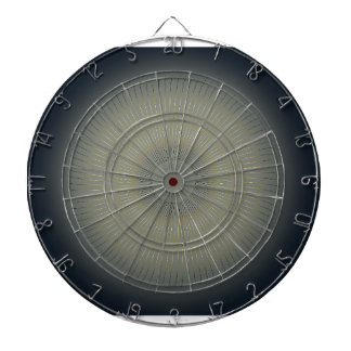 Luxury Golden Spiral Modern Navy Dartboard