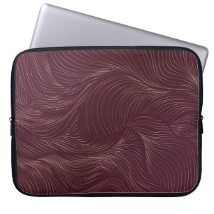 Luxury golden wallpaper. Art Deco Pattern. Vintage Laptop Sleeve