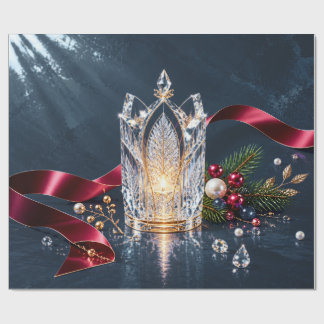 Luxury Gothic Slate Christmas Wrapping Paper