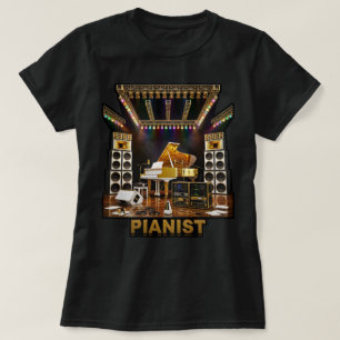 Luxury Grand Piano Art for Pianists Piano Players T-Shirt