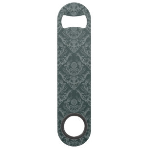 Luxury green floral damask wallpaper