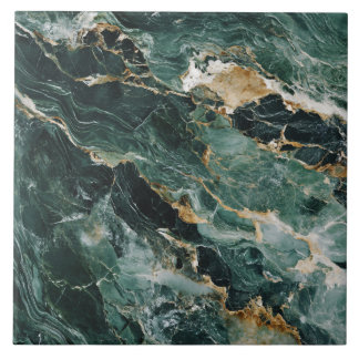 Luxury Green Marble Texture Ceramic Tile