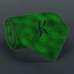 Luxury Green Monochromatic Background Neck Tie<br><div class="desc">Green monochromatic luxury background. Cool modern glam design. Optional monogram.</div>