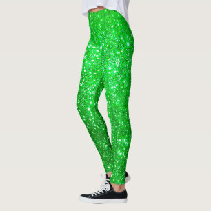 Luxury Green Popular Gift Gold Glitter Leggings