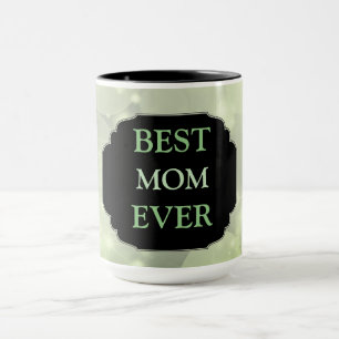 Luxury Green Sparkly ‘Best Mum Ever’ design Mug