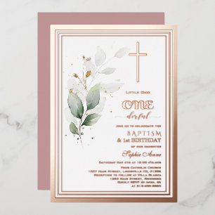 Luxury Greenery Eucalyptus 1st Birthday Baptism