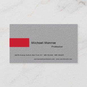 Luxury Grey Minimalist Modern Professional Business Card