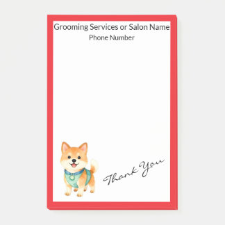 Luxury Grooming Pet Personalised Trendy Collection Post-it Notes