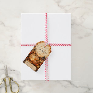 Luxury Halloween Gift Tags Set Gothic