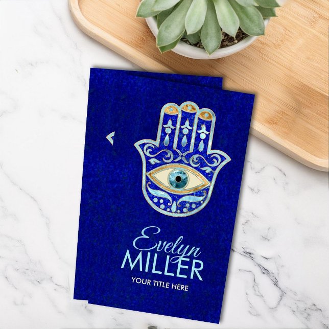 Luxury Hamsa Hand Ornament Business Card (Creator Uploaded)