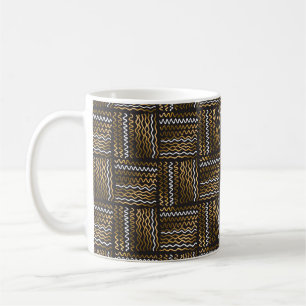 Luxury hand drawn seamless pattern coffee mug
