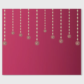 Luxury Hanging Diya Diwali Background Wrapping Paper