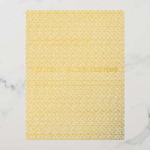 Luxury Holiday Card Personalized Foil Postcard