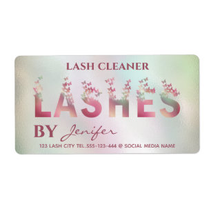 Luxury holographic butterflies lashes logo