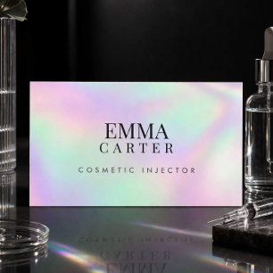 Luxury Holographic Med Spa Injector Business Card