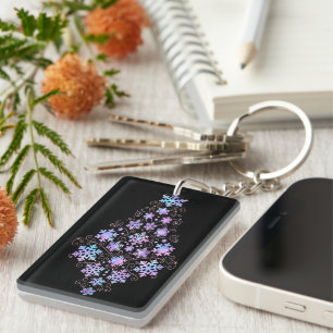 Luxury Holographic Snowflake Christmas Collection Key Ring