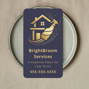 Luxury House Cleaning Residential Cleaning Company Business Card