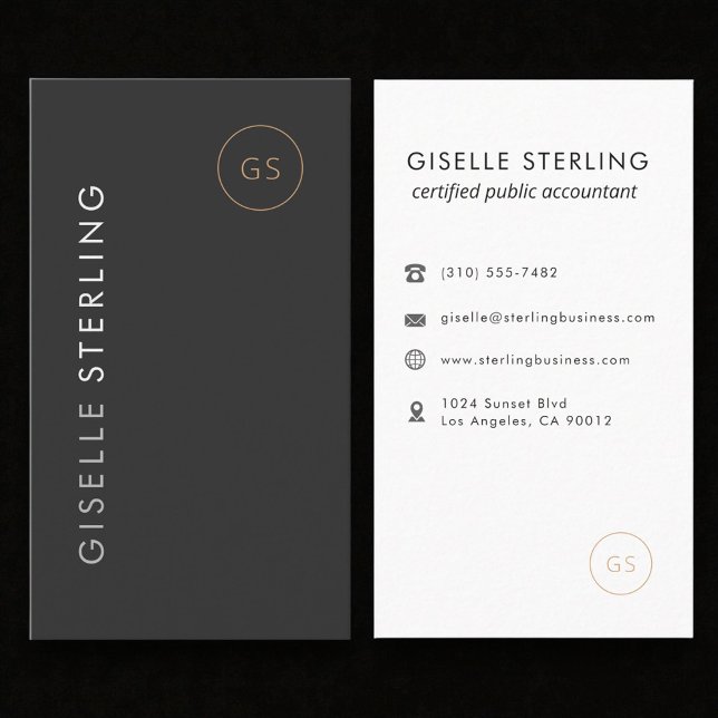 Luxury Income Tax Preparer CPA Accountant Business Card (Creator Uploaded)