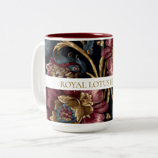 Luxury Indian Floral Vintage Royal Two-Tone Coffee Mug