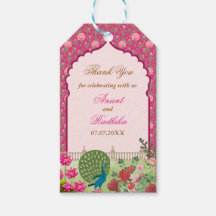 Luxury Indian Wedding Gift Tags, Thank you tag