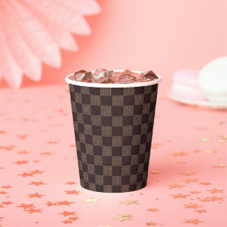 Luxury inspired chequered cup