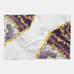 Luxury Interior Marble Stone Glitter  Beach Towel