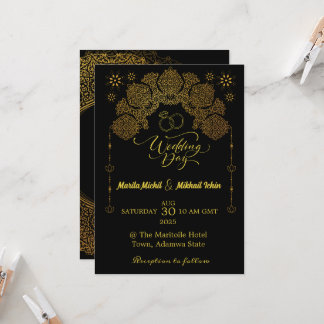 Luxury Invitation with Islamic Gold Ornament
