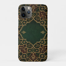 Luxury Islamic Arabesque Laptop Sleeve | Emerald &