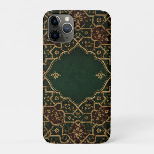 Luxury Islamic Arabesque Laptop Sleeve Emerald & iPhone 11 Pro Case
