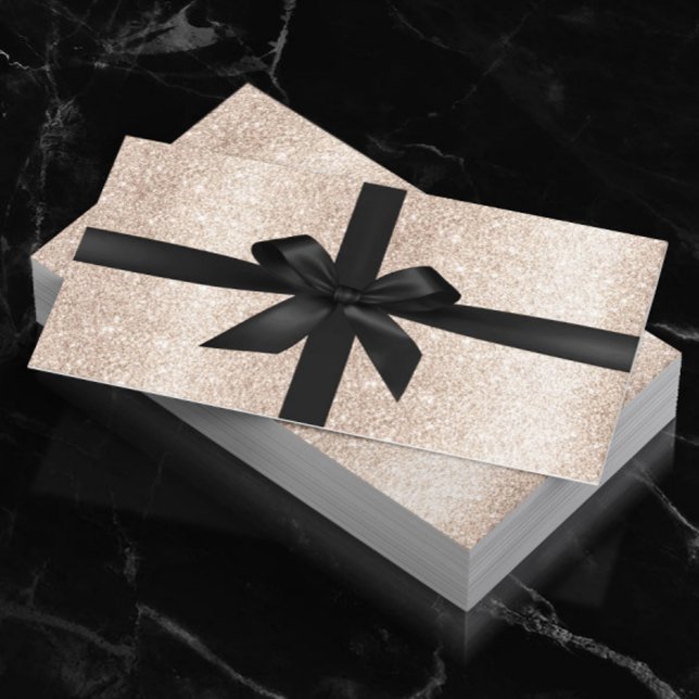 Luxury Ivory Gold Glitter Salon Gift Certificates (Creator Uploaded)