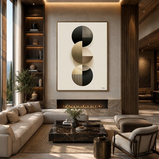 Luxury Japandi Geometric Abstract Wall Art 8 (Creator Uploaded)