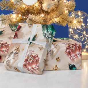 Luxury Jewel Perfume Christmas Wrapping Paper