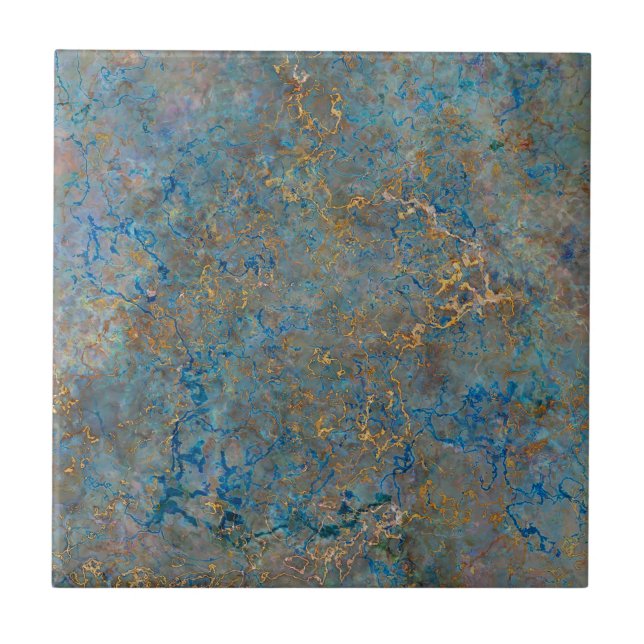 Luxury Lapis Lazuli Marble Ceramic Tile (Front)