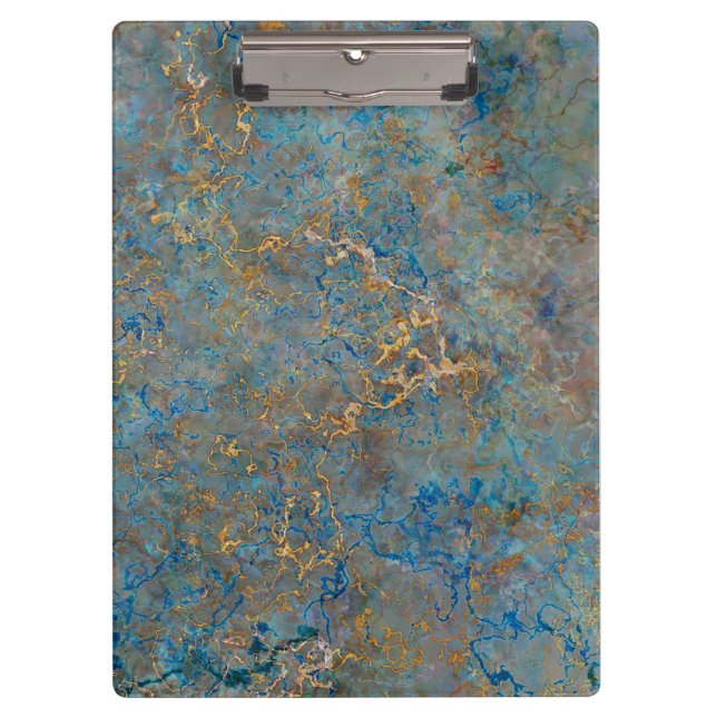Luxury Lapis Lazuli Marble Clipboard (Front)