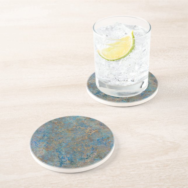 Luxury Lapis Lazuli Marble Coaster (Side)