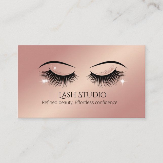 Luxury Lash Business Card  Luxury Design (Front)