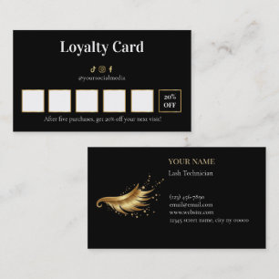 Luxury Lash Technician Loyalty Card