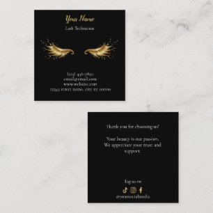 Luxury Lash Technician Thank you Card