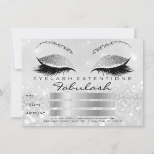 Luxury Lashes Silver Grey Makeup Certificate Gift2