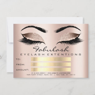 Luxury Lashes Skin Makeup Artist Certificate Gift