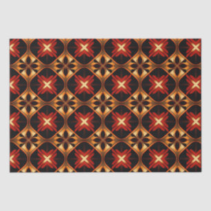 Luxury Lattice Black Gold Geometric Seamless   Tissue Paper