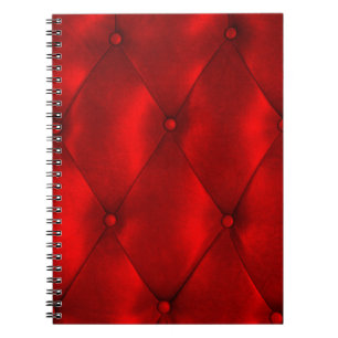 Luxury leather button chair texture notebook