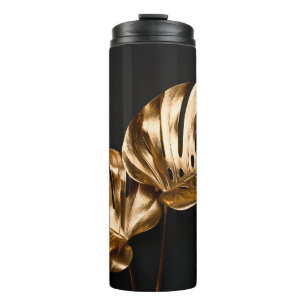 Luxury leather button chair texture thermal tumbler