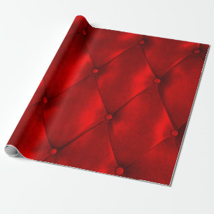 Luxury leather button chair texture wrapping paper