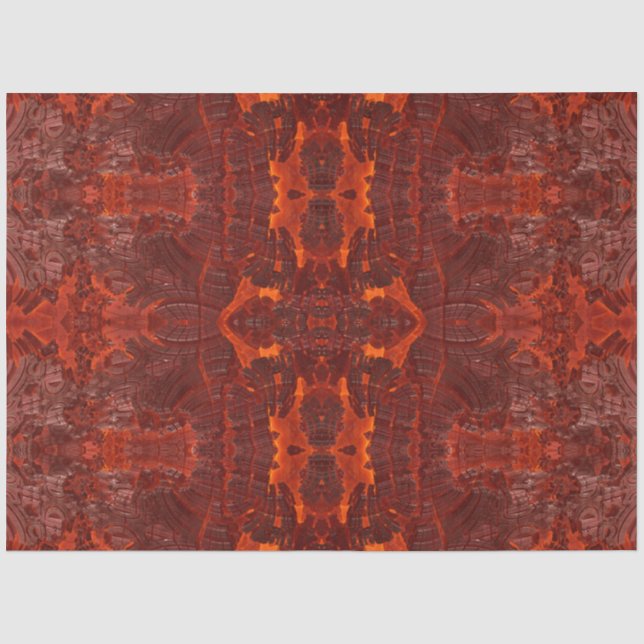 Luxury Leather Golden Brown Textured Pattern Tissue Paper (Front)